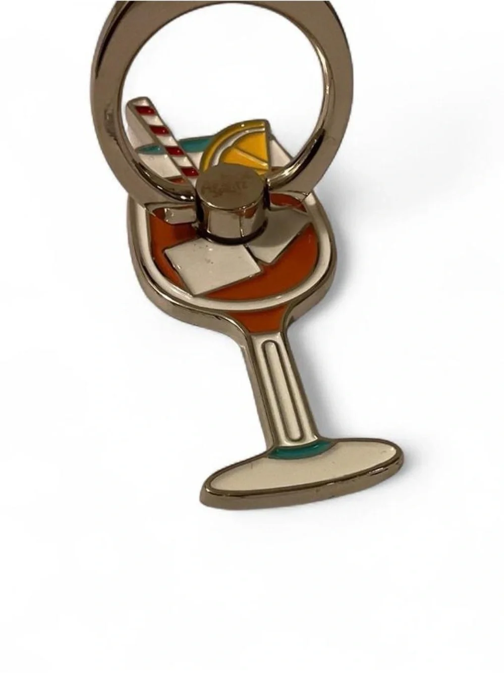 Aperol Spritz Enamel Phone Ring Holder